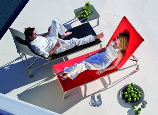 Ligstoel, Ligbed, Loungebed Manhattan
