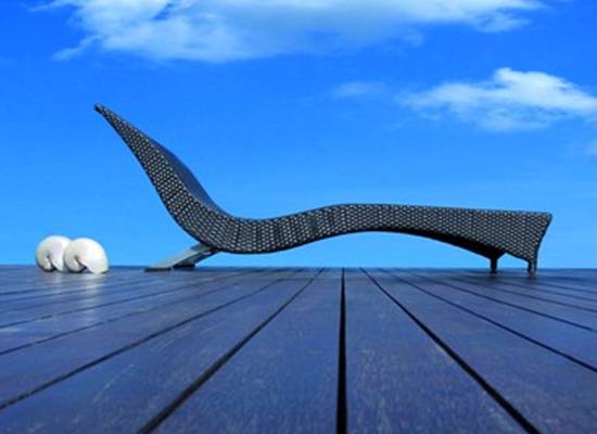 Ligstoel, Ligbed, Loungebed Wellness