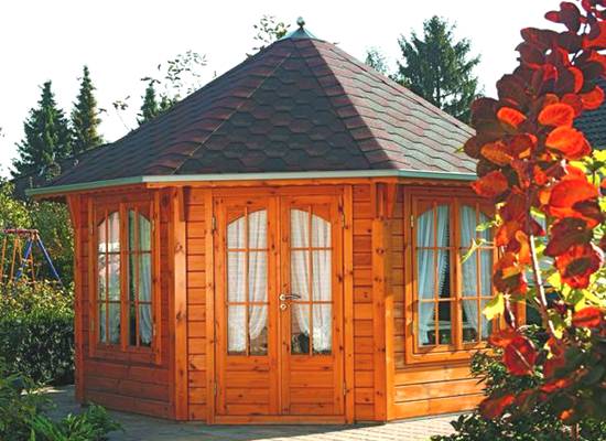 Prieel, Tuinpaviljoen, Blokhut Roma