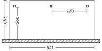 Terrasoverkapping, Houten Veranda Bronx B:541 x D:250cm.